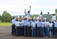 「鹿児島県消防学校　第８５期消防職員初任教育　卒業式」