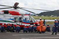鹿児島県防災航空隊との合同訓練を実施しました